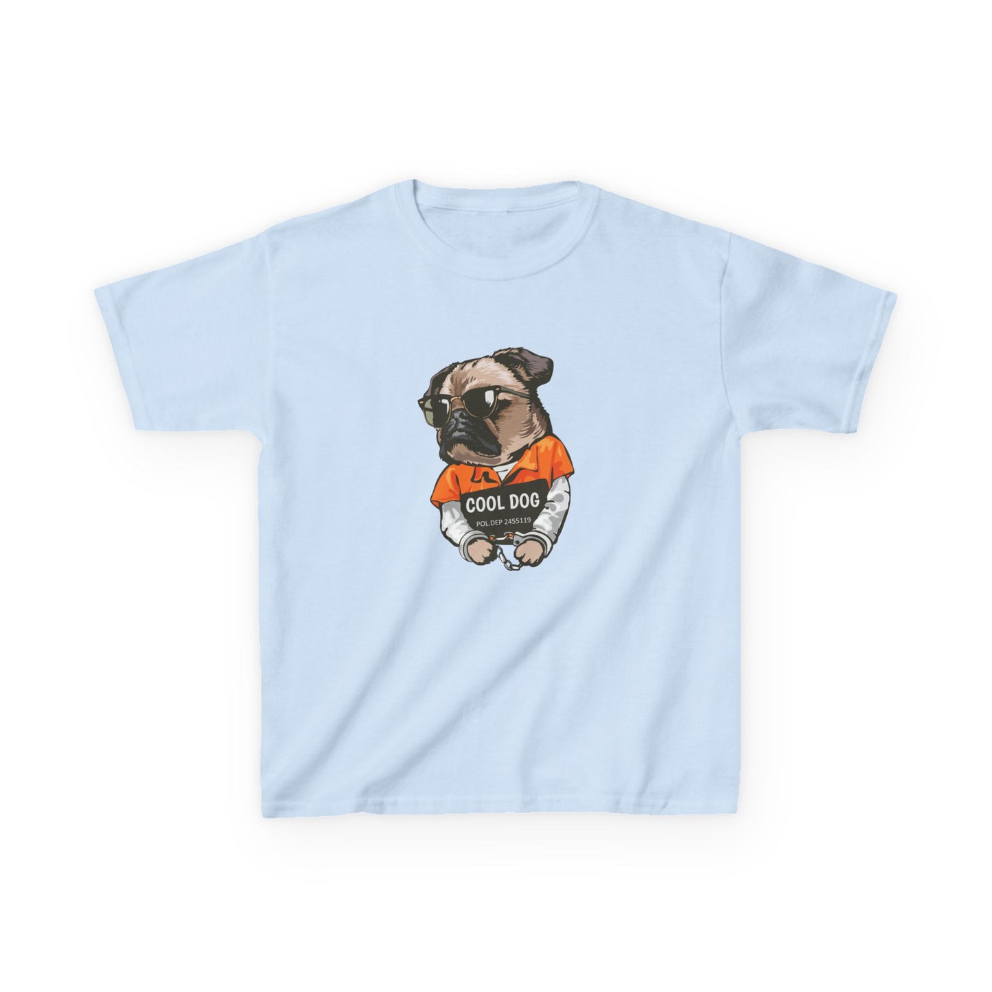 Cool Dog Kids Tee - Cute Pug Graphic T-Shirt for Dog Lovers