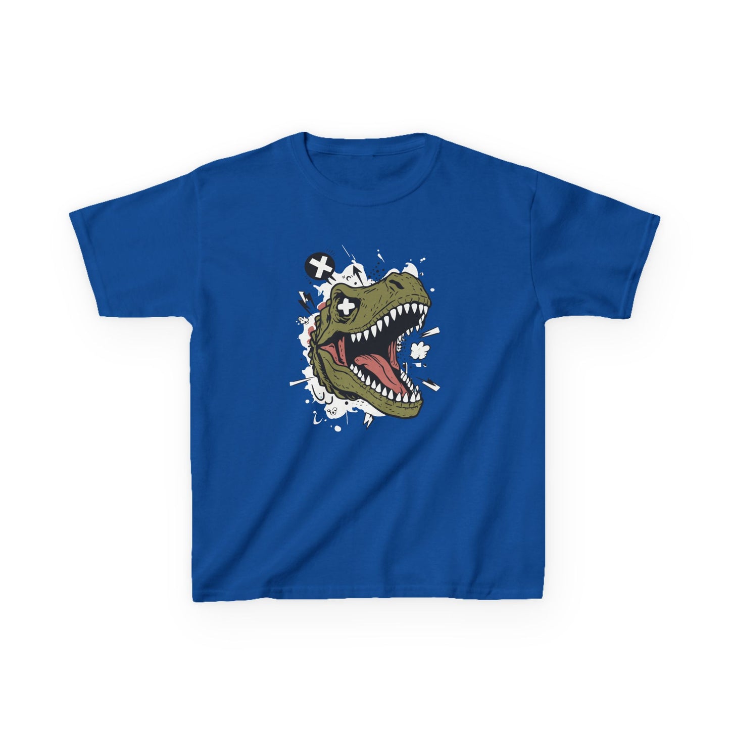 Dino Graphic Kids Heavy Cotton Tee - Fun & Playful Dinosaur Design for Young Adventurers