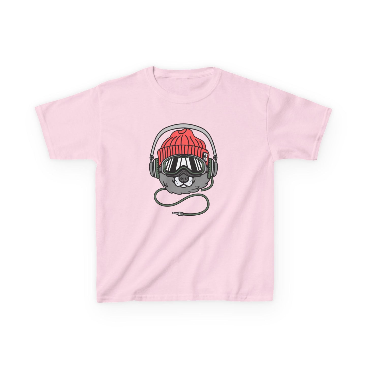 Cool Kid's Music Tee - Fun Graphic T-Shirt with Headphones & Beanie