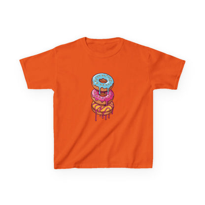 Cute Donut Stack Kids Heavy Cotton™ Tee - Fun & Colorful T-Shirt for Young Food Lovers