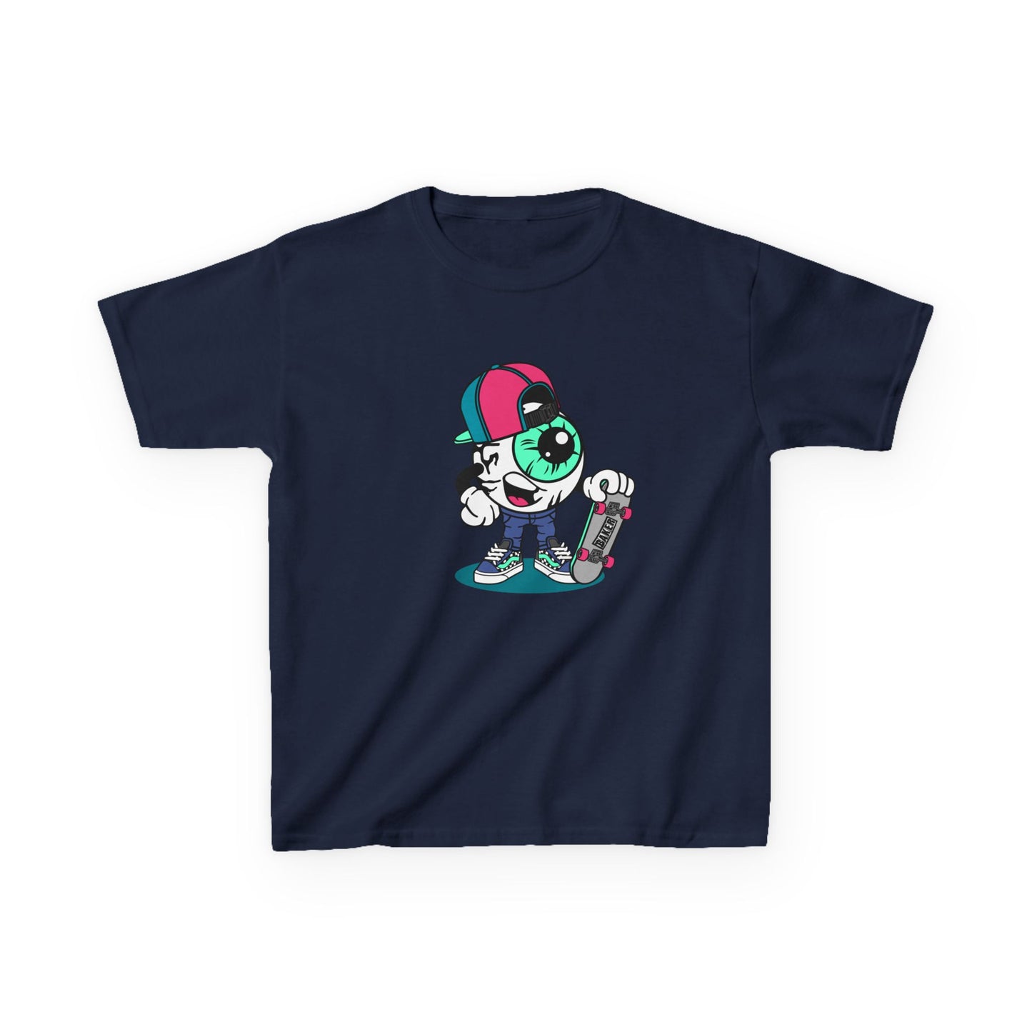 Cool Kid's Graphic Tee - Retro Skater Design