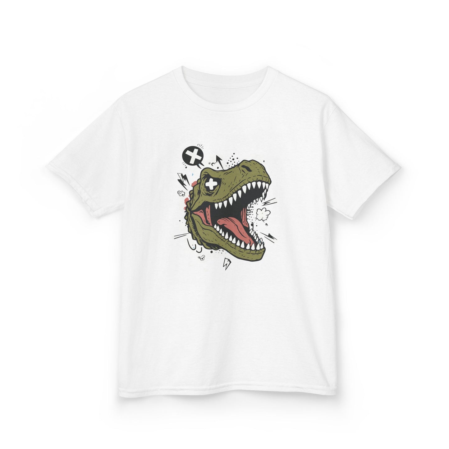 Dino Graphic Kids Heavy Cotton Tee - Fun & Playful Dinosaur Design for Young Adventurers