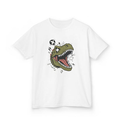 Dino Graphic Kids Heavy Cotton Tee - Fun & Playful Dinosaur Design for Young Adventurers