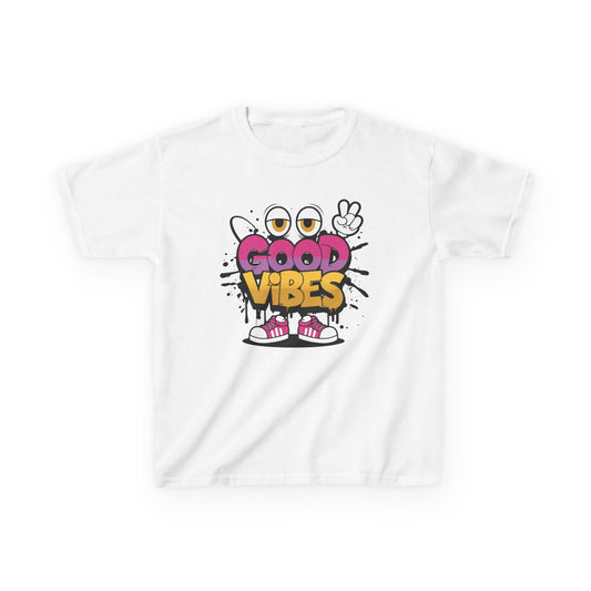 Kids Good Vibes Tee | Fun & Stylish Youth T-Shirt for Positive Energy