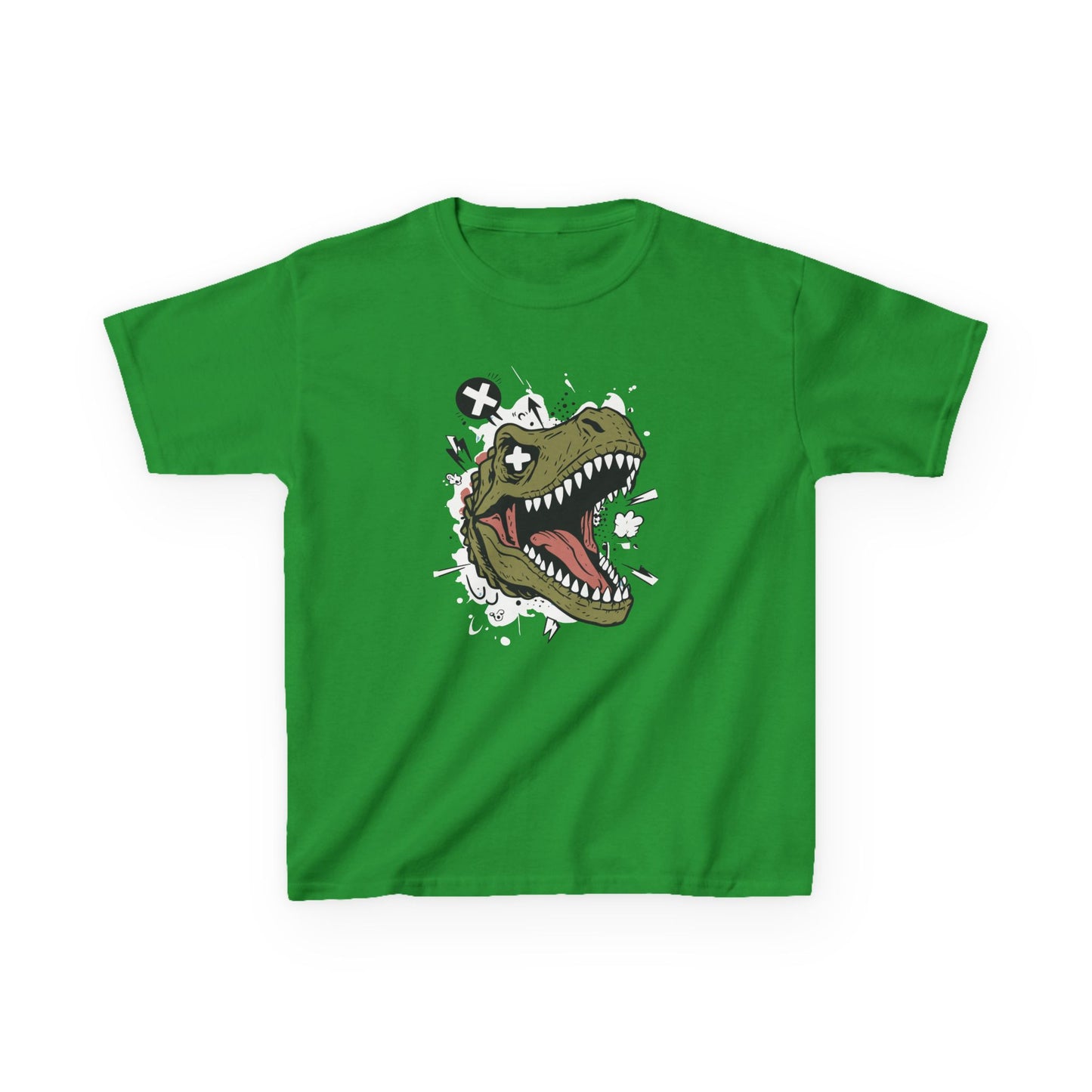 Dino Graphic Kids Heavy Cotton Tee - Fun & Playful Dinosaur Design for Young Adventurers