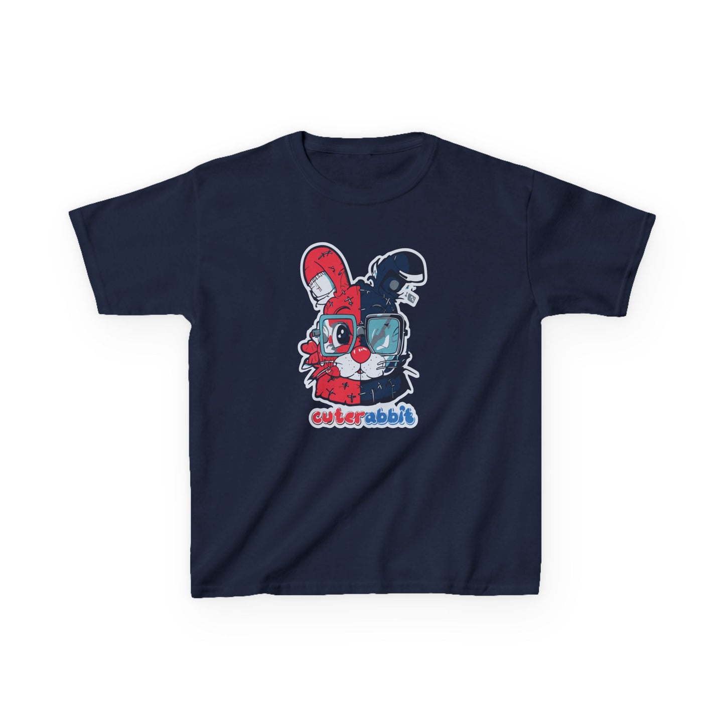 Cute Rabbit Graphic Kids Tee - Fun and Playful Design for Boys and Girls