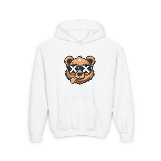 Youth Cool Bear Hoodie – Trendy and Fun Design for Kids