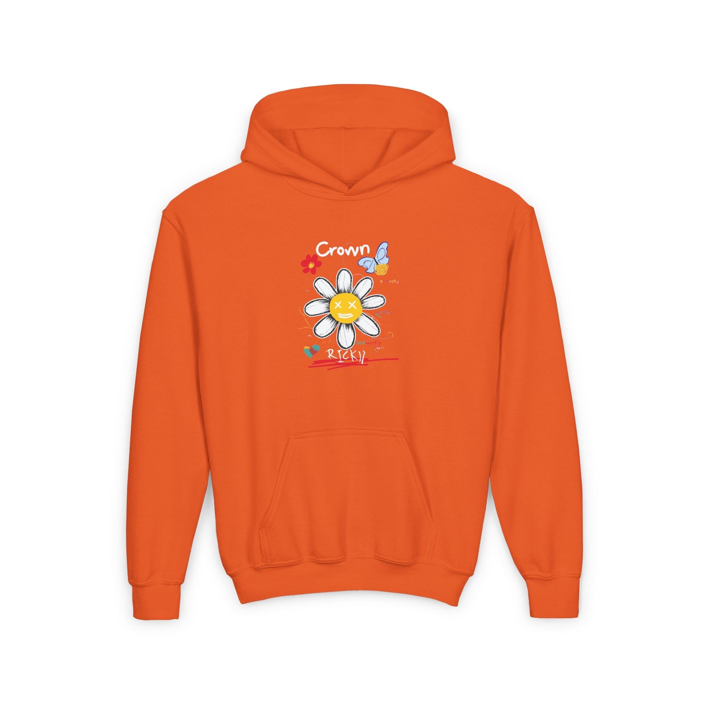 Youth Floral Butterfly Hoodie - Cute & Cozy Design for Spring Celebrations