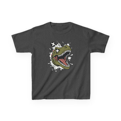 Dino Graphic Kids Heavy Cotton Tee - Fun & Playful Dinosaur Design for Young Adventurers