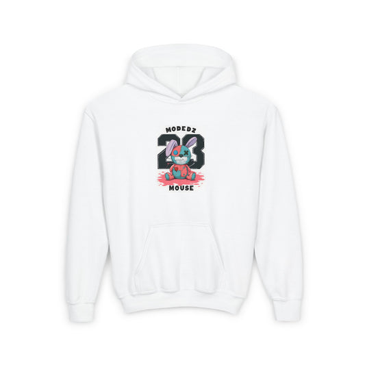 Cool Cartoon Bunny Youth Hoodie - Perfect for Fun Days and Celebrations