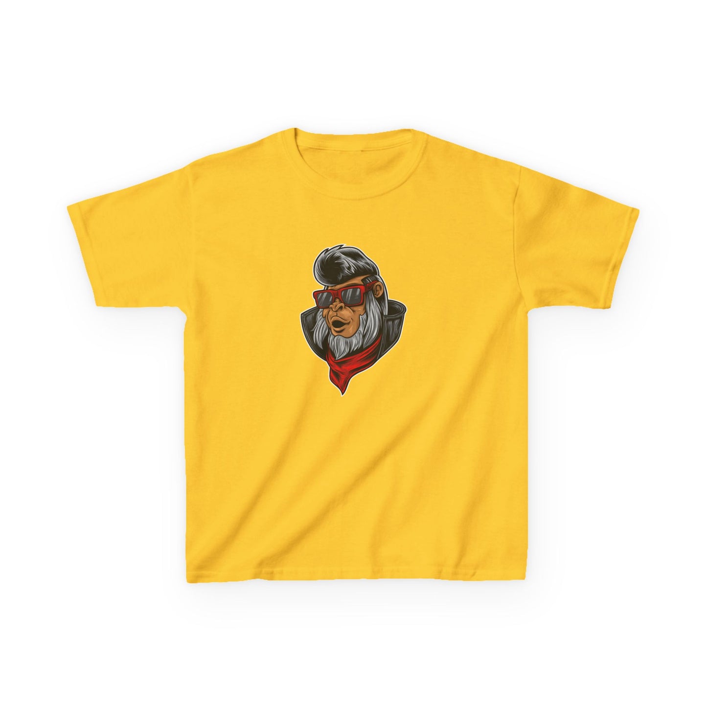 Cool Gorilla Kids Heavy Cotton Tee - Stylish Graphic T-Shirt for Fun Adventures