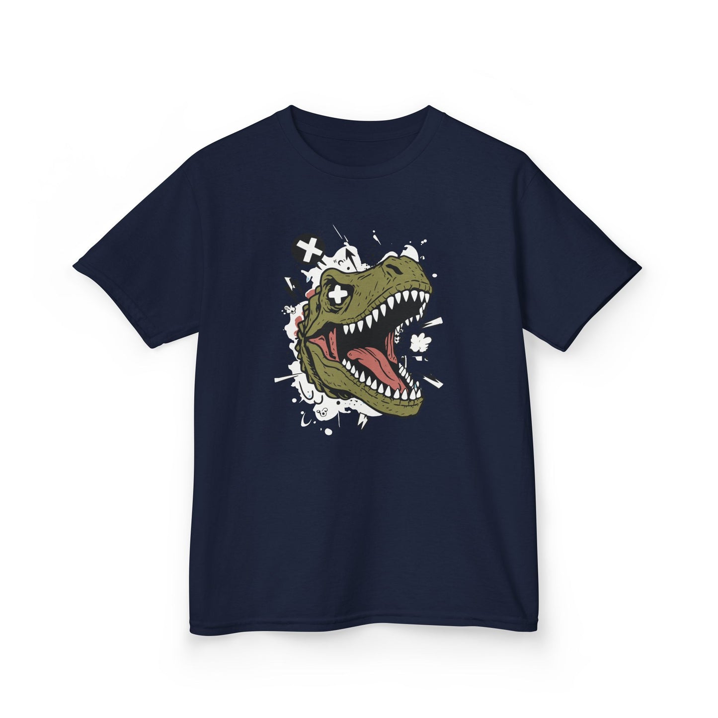 Dino Graphic Kids Heavy Cotton Tee - Fun & Playful Dinosaur Design for Young Adventurers