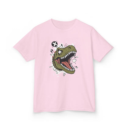 Dino Graphic Kids Heavy Cotton Tee - Fun & Playful Dinosaur Design for Young Adventurers