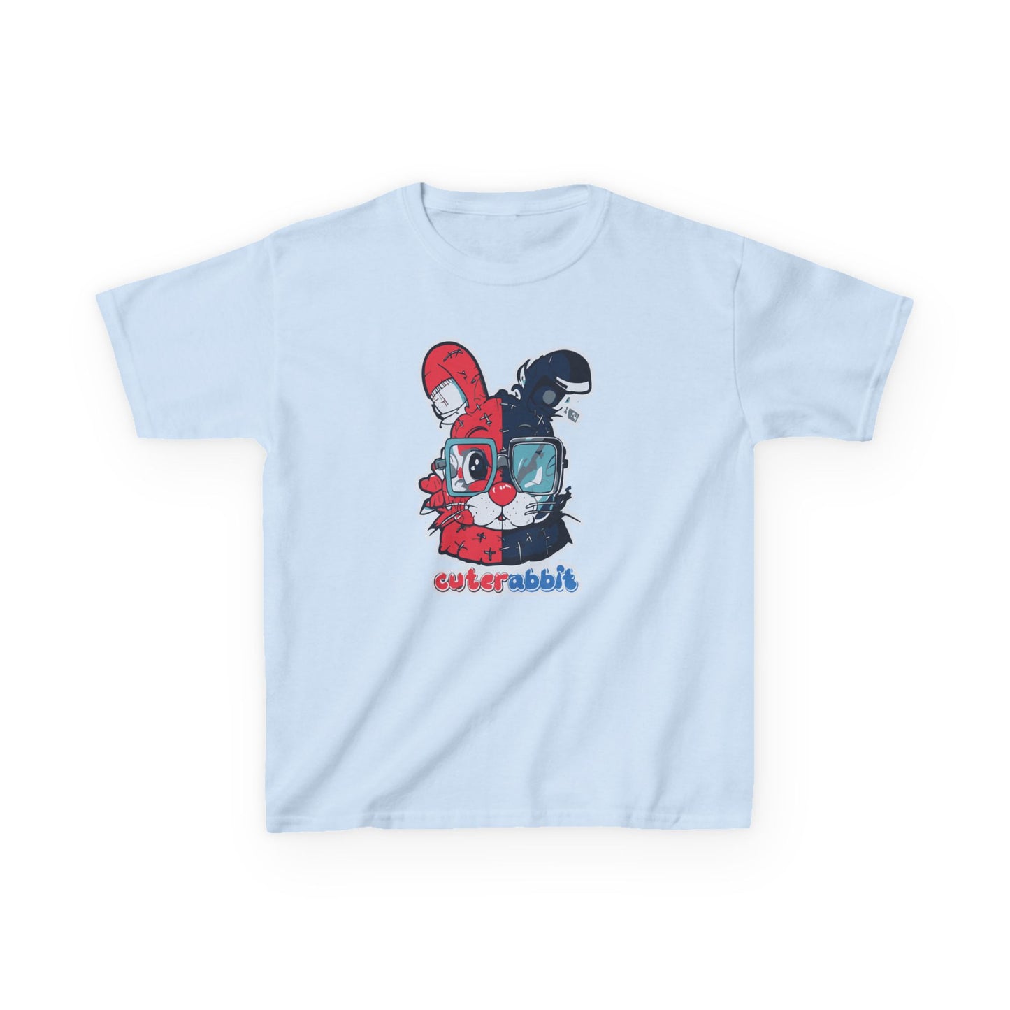 Cute Rabbit Graphic Kids Tee - Fun and Playful Design for Boys and Girls