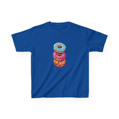 Cute Donut Stack Kids Heavy Cotton™ Tee - Fun & Colorful T-Shirt for Young Food Lovers