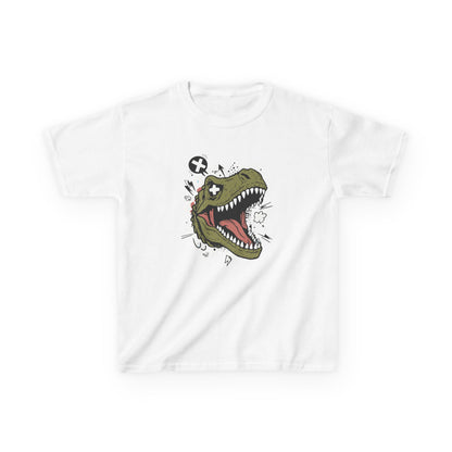 Dino Graphic Kids Heavy Cotton Tee - Fun & Playful Dinosaur Design for Young Adventurers