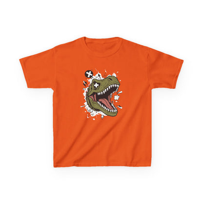 Dino Graphic Kids Heavy Cotton Tee - Fun & Playful Dinosaur Design for Young Adventurers