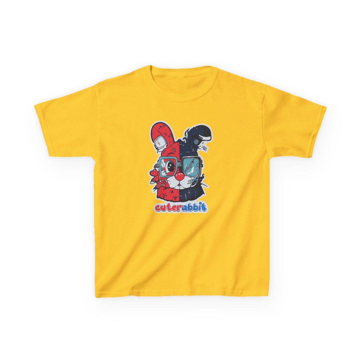 Cute Rabbit Graphic Kids Tee - Fun and Playful Design for Boys and Girls