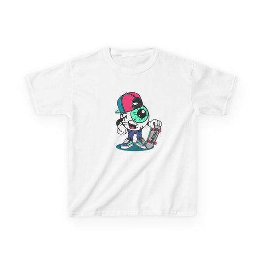 Cool Kid's Graphic Tee - Retro Skater Design