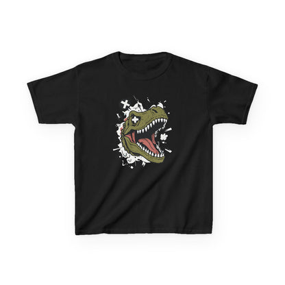 Dino Graphic Kids Heavy Cotton Tee - Fun & Playful Dinosaur Design for Young Adventurers