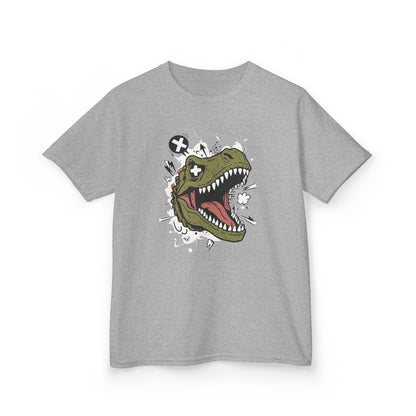 Dino Graphic Kids Heavy Cotton Tee - Fun & Playful Dinosaur Design for Young Adventurers