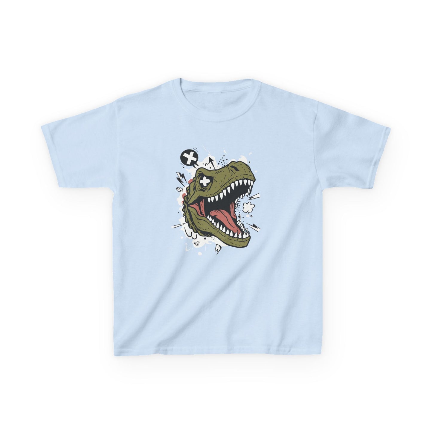 Dino Graphic Kids Heavy Cotton Tee - Fun & Playful Dinosaur Design for Young Adventurers