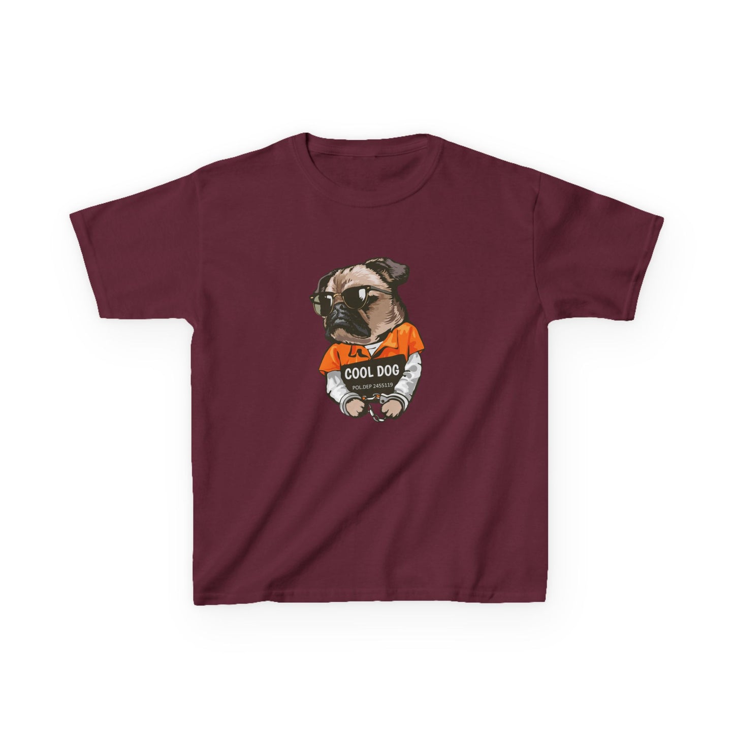 Cool Dog Kids Tee - Cute Pug Graphic T-Shirt for Dog Lovers