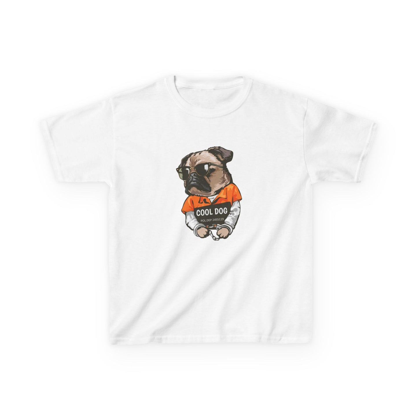 Cool Dog Kids Tee - Cute Pug Graphic T-Shirt for Dog Lovers