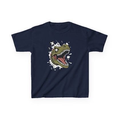 Dino Graphic Kids Heavy Cotton Tee - Fun & Playful Dinosaur Design for Young Adventurers