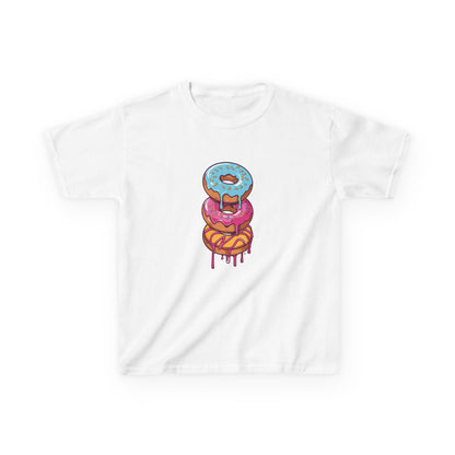 Cute Donut Stack Kids Heavy Cotton™ Tee - Fun & Colorful T-Shirt for Young Food Lovers