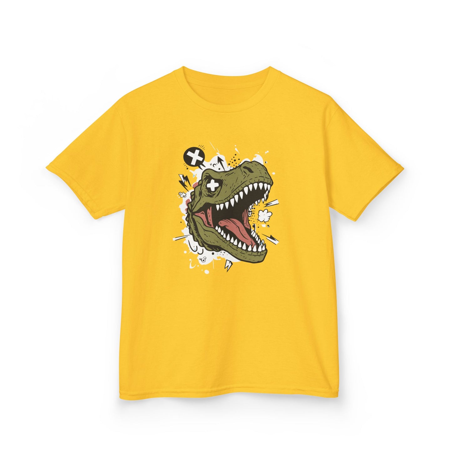 Dino Graphic Kids Heavy Cotton Tee - Fun & Playful Dinosaur Design for Young Adventurers