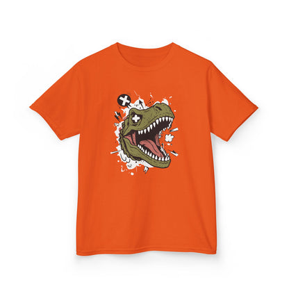 Dino Graphic Kids Heavy Cotton Tee - Fun & Playful Dinosaur Design for Young Adventurers