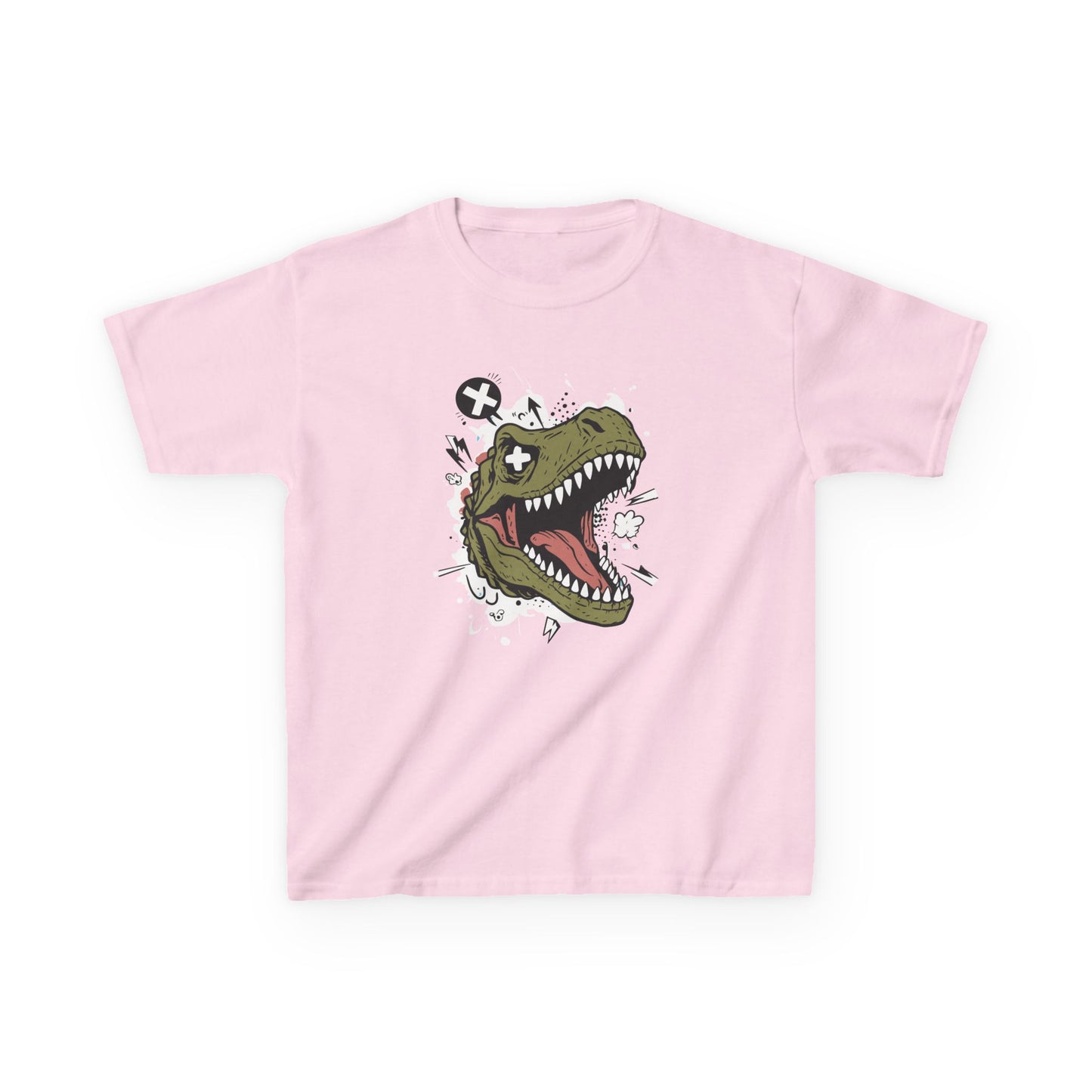 Dino Graphic Kids Heavy Cotton Tee - Fun & Playful Dinosaur Design for Young Adventurers