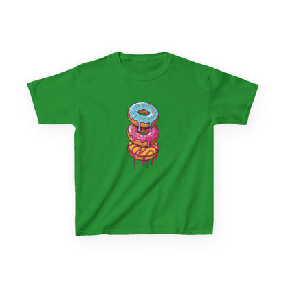 Cute Donut Stack Kids Heavy Cotton™ Tee - Fun & Colorful T-Shirt for Young Food Lovers