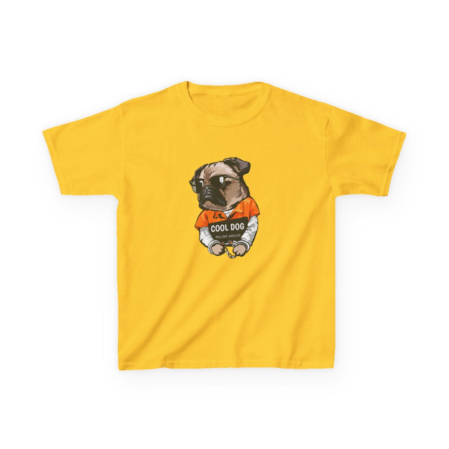 Cool Dog Kids Tee - Cute Pug Graphic T-Shirt for Dog Lovers