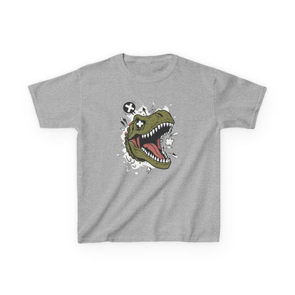 Dino Graphic Kids Heavy Cotton Tee - Fun & Playful Dinosaur Design for Young Adventurers