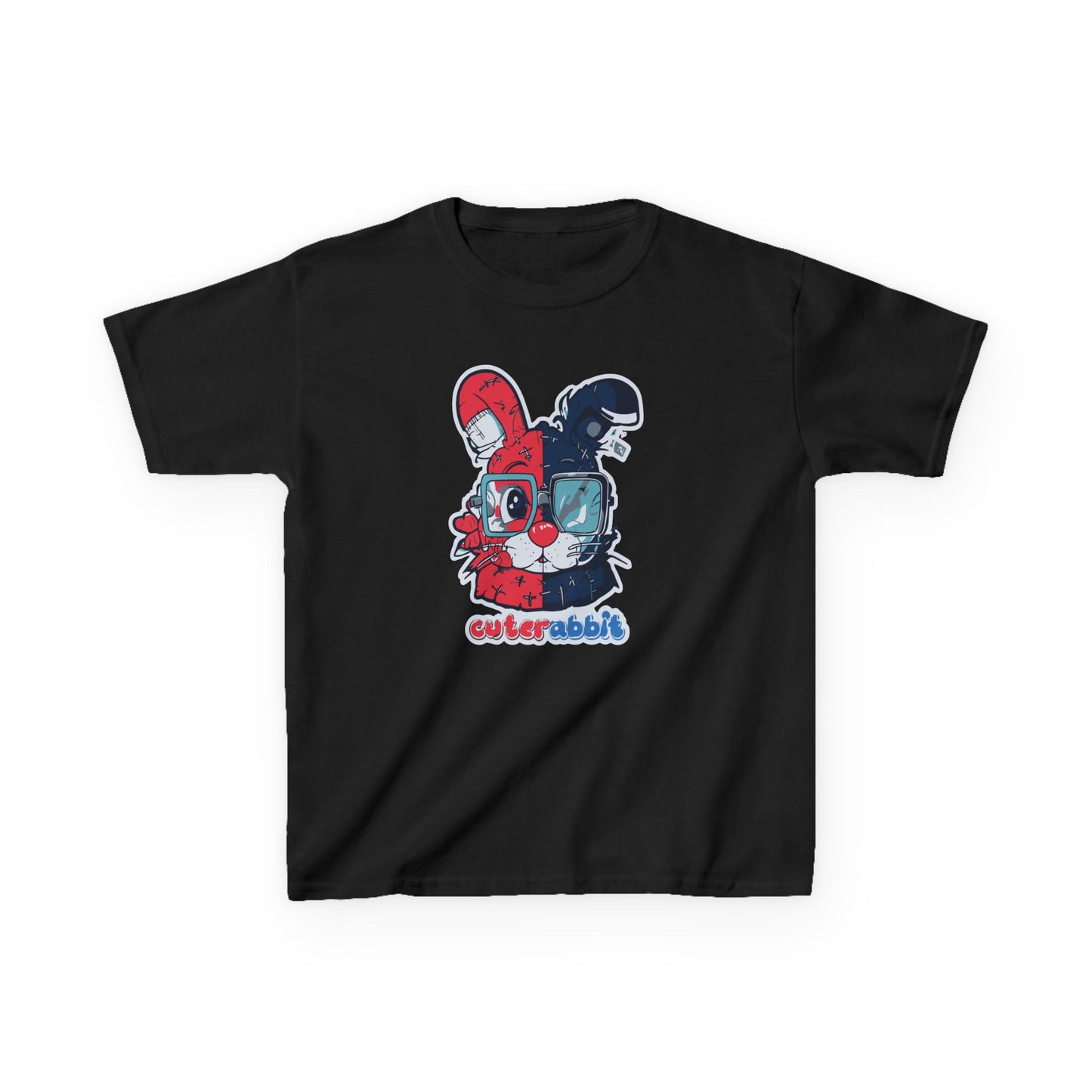 Cute Rabbit Graphic Kids Tee - Fun and Playful Design for Boys and Girls